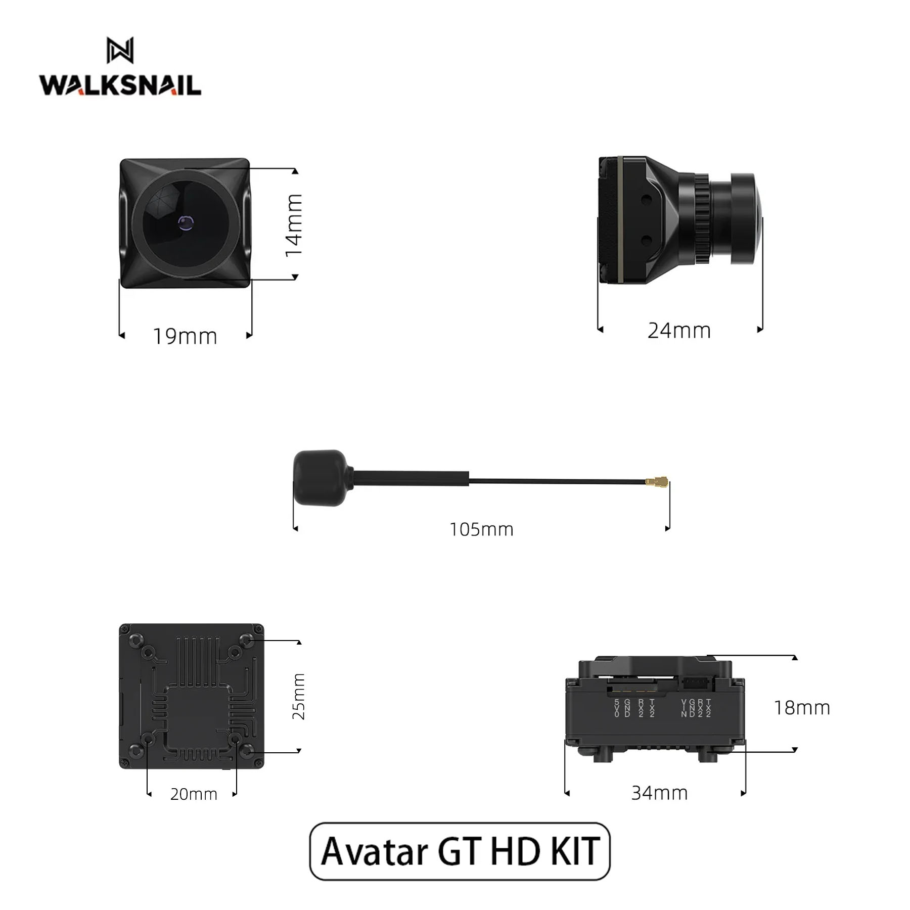 Walksnail Avatar GT HD KIT 2W  - Fpv Drone Kit ulasan dan harga