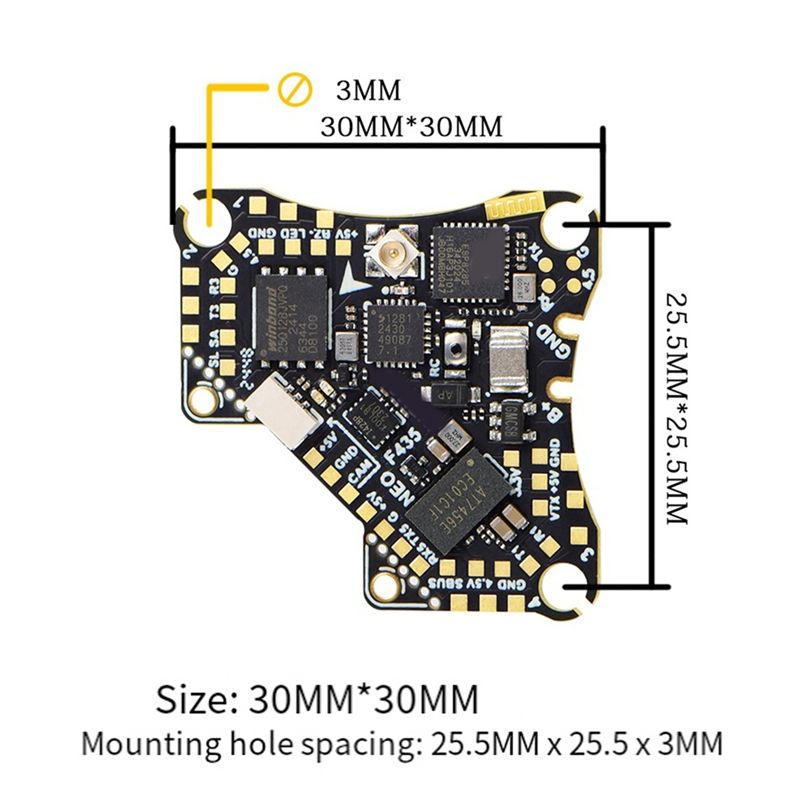 FBIL-F435 NEO 1S AIO Pengendal - Fpv Drone Flight Controller ulasan dan harga
