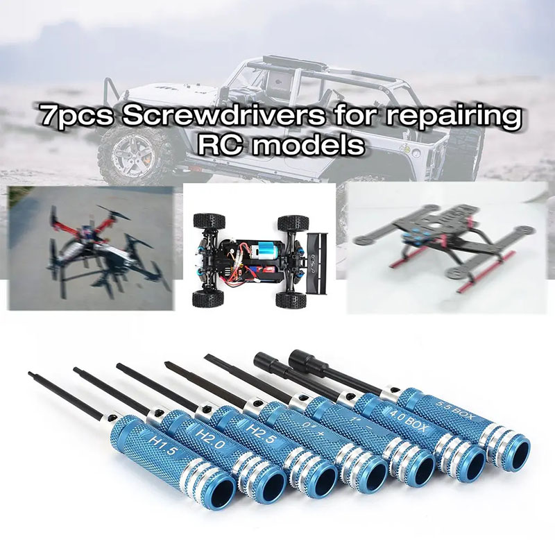 7 Buah Set Obeng Hex RC 1.5 2. - Fpv Drone Tool Kit ulasan dan harga