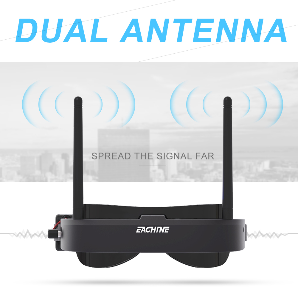 Eachine kacamata FPV EV100, ca - Fpv Drone Goggles ulasan dan harga