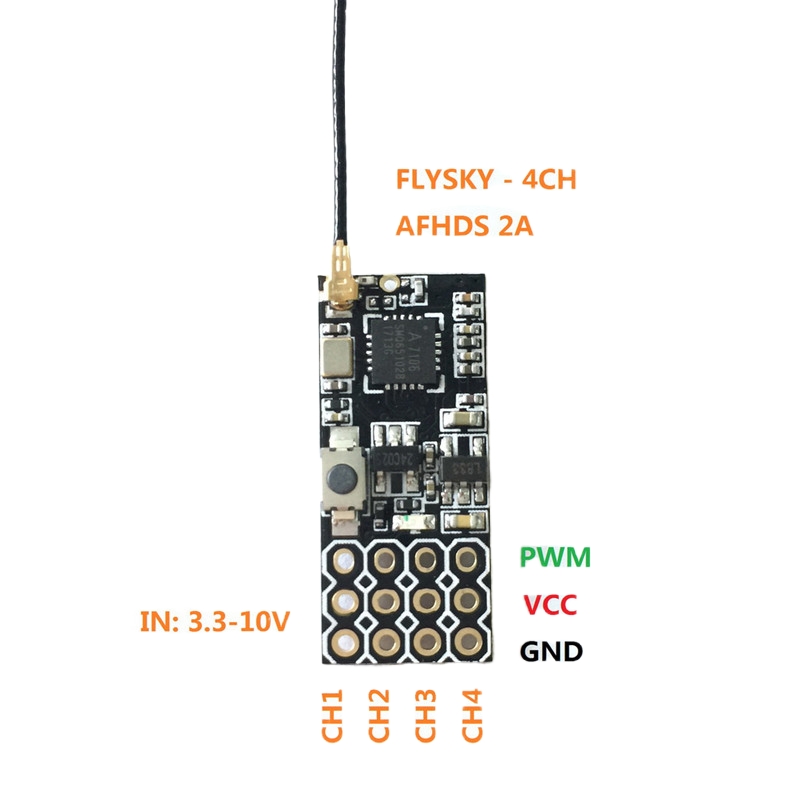 Flysky FS2A Penerima Mini 4CH  - Fpv Drone Battery ulasan dan harga