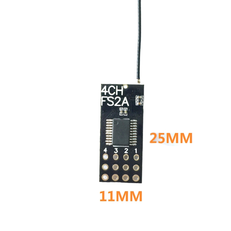 Flysky FS2A Penerima Mini 4CH  - Fpv Drone Battery ulasan dan harga