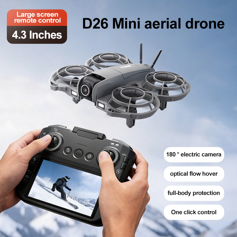 Drone D26 4K Aerial HD 180 °   - Fpv Drone Charger ulasan dan harga