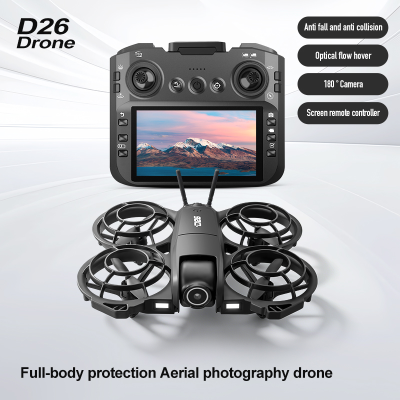 Drone D26 4K Aerial HD 180 °   - Fpv Drone Charger ulasan dan harga