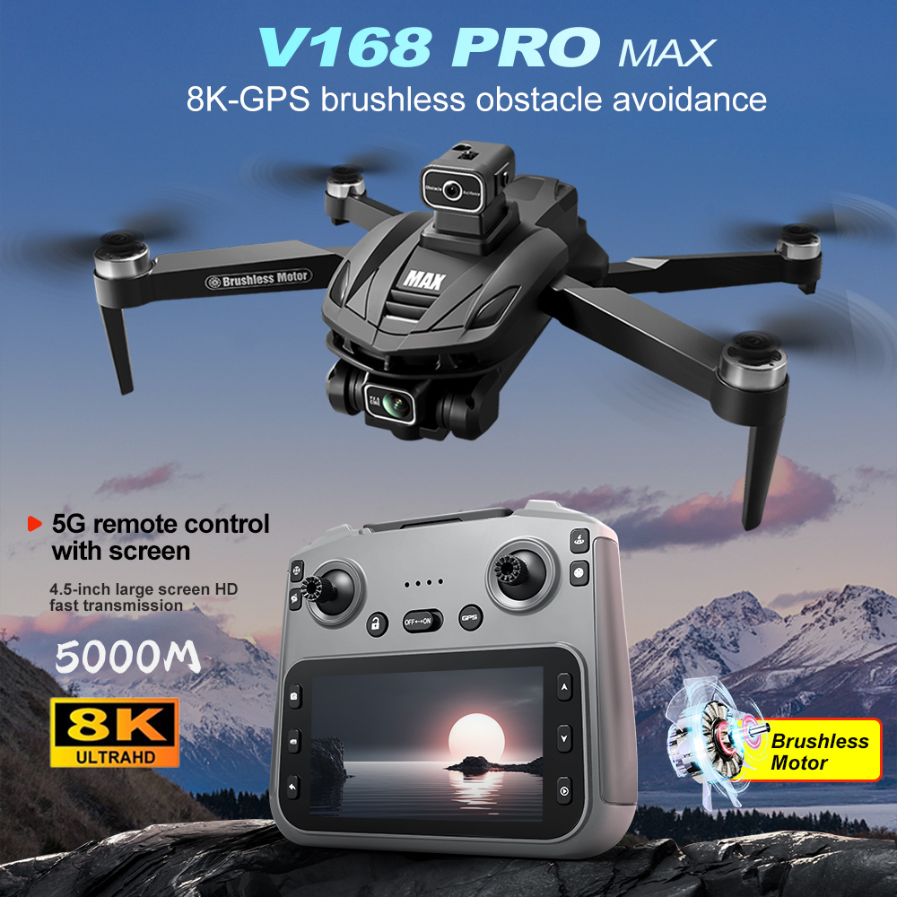 V168 PRO Max GPS Drone 8K Prof - Fpv Drone Charger ulasan dan harga