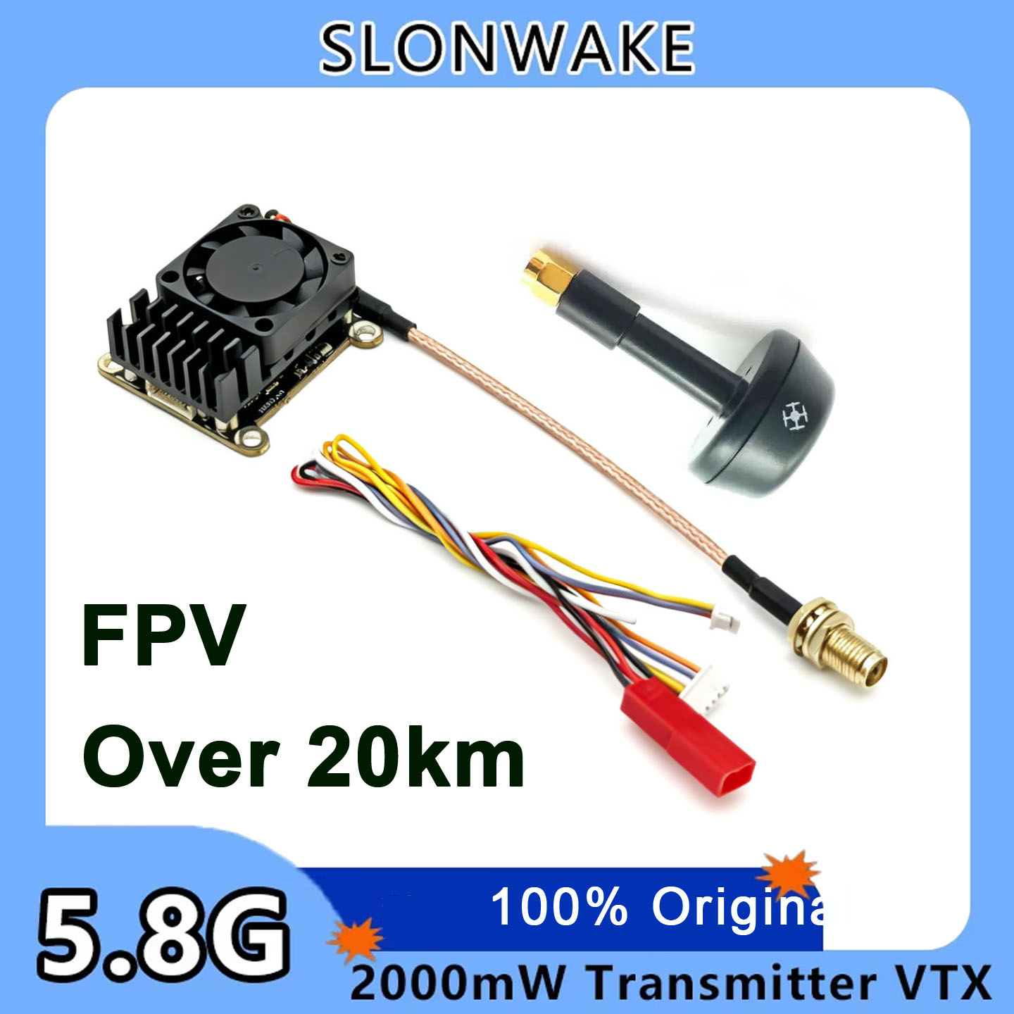 Pembaruan baru 5.8Ghz 2W VTX F - Fpv Drone Transmitter ulasan dan harga