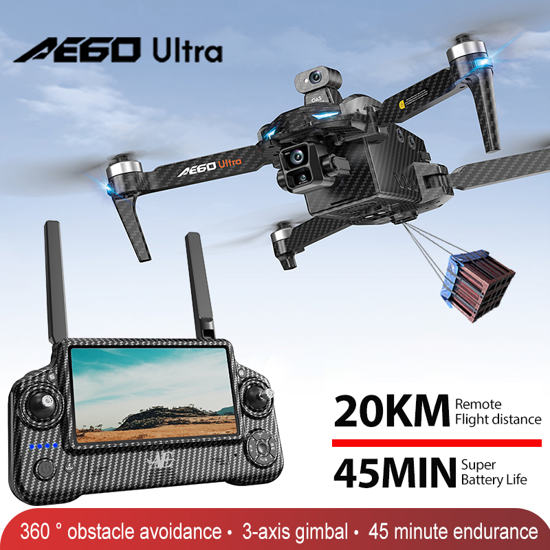Drone Profesional AE60 GPS Kam - Fpv Drone Charger ulasan dan harga