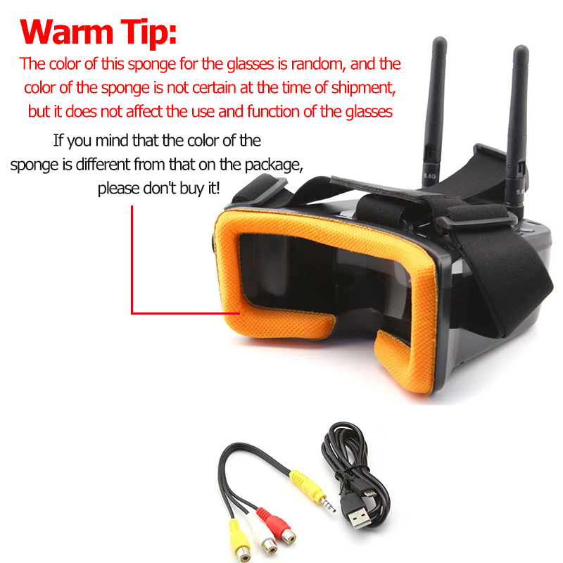 VR009 Kacamata Video FPV Layar - Fpv Drone Goggles ulasan dan harga