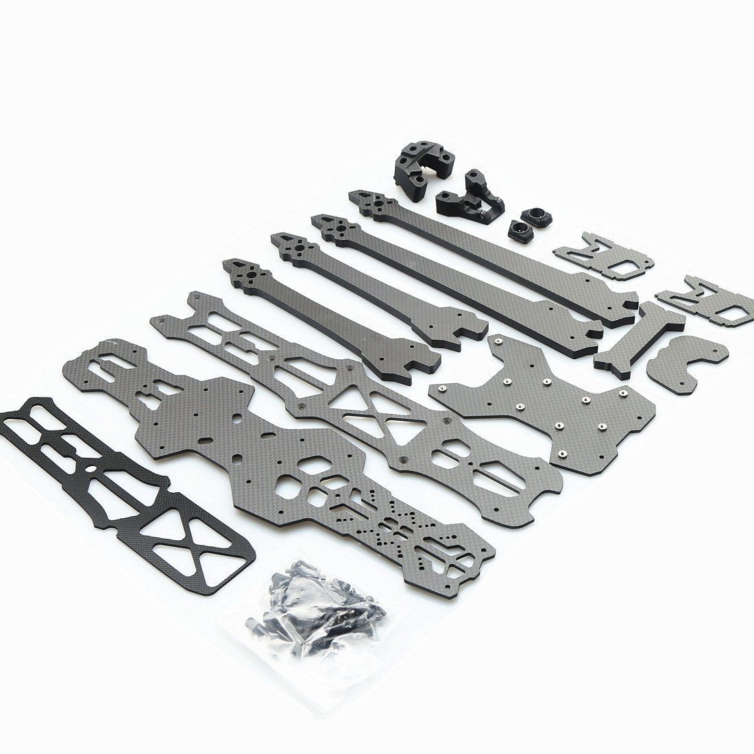 GK-V3 Drone bingkai serat karb - Fpv Drone Kit ulasan dan harga
